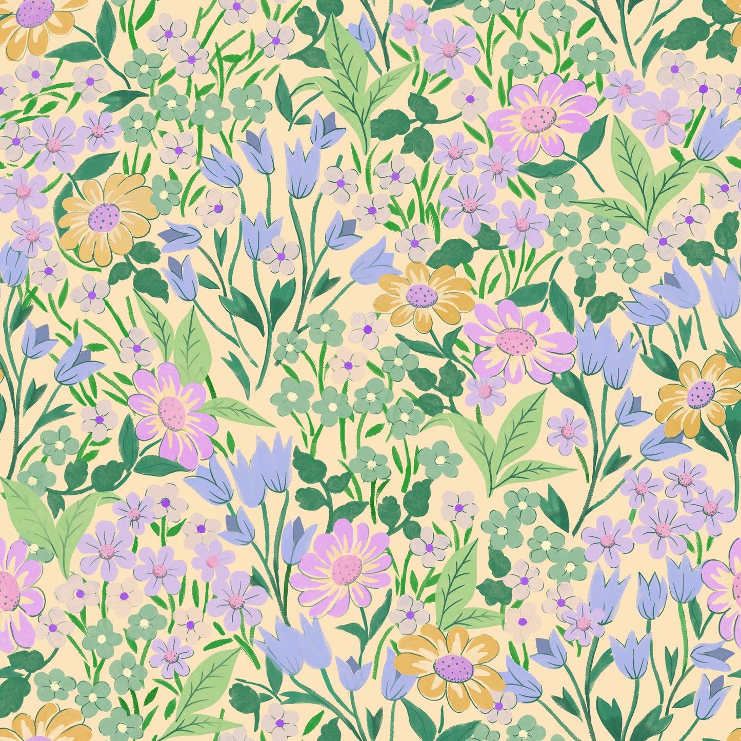 Summer Gray Behang - Lola - Lemon