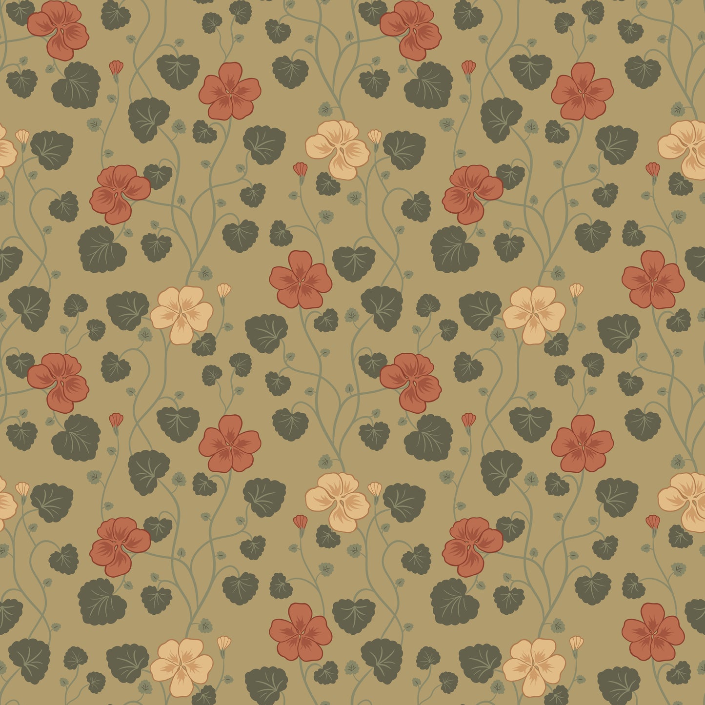 Summer Gray Behang - Hallie - Goud