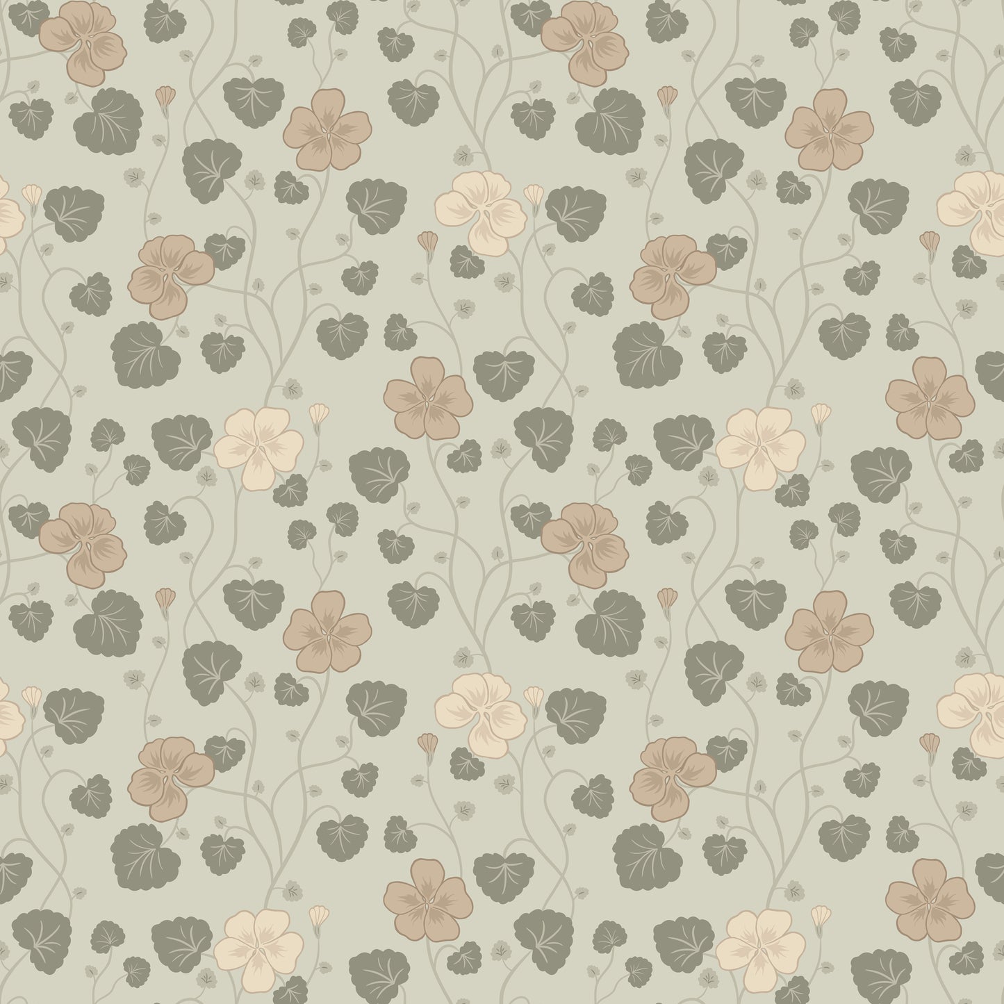 Summer Gray Behang - Hallie - Parel