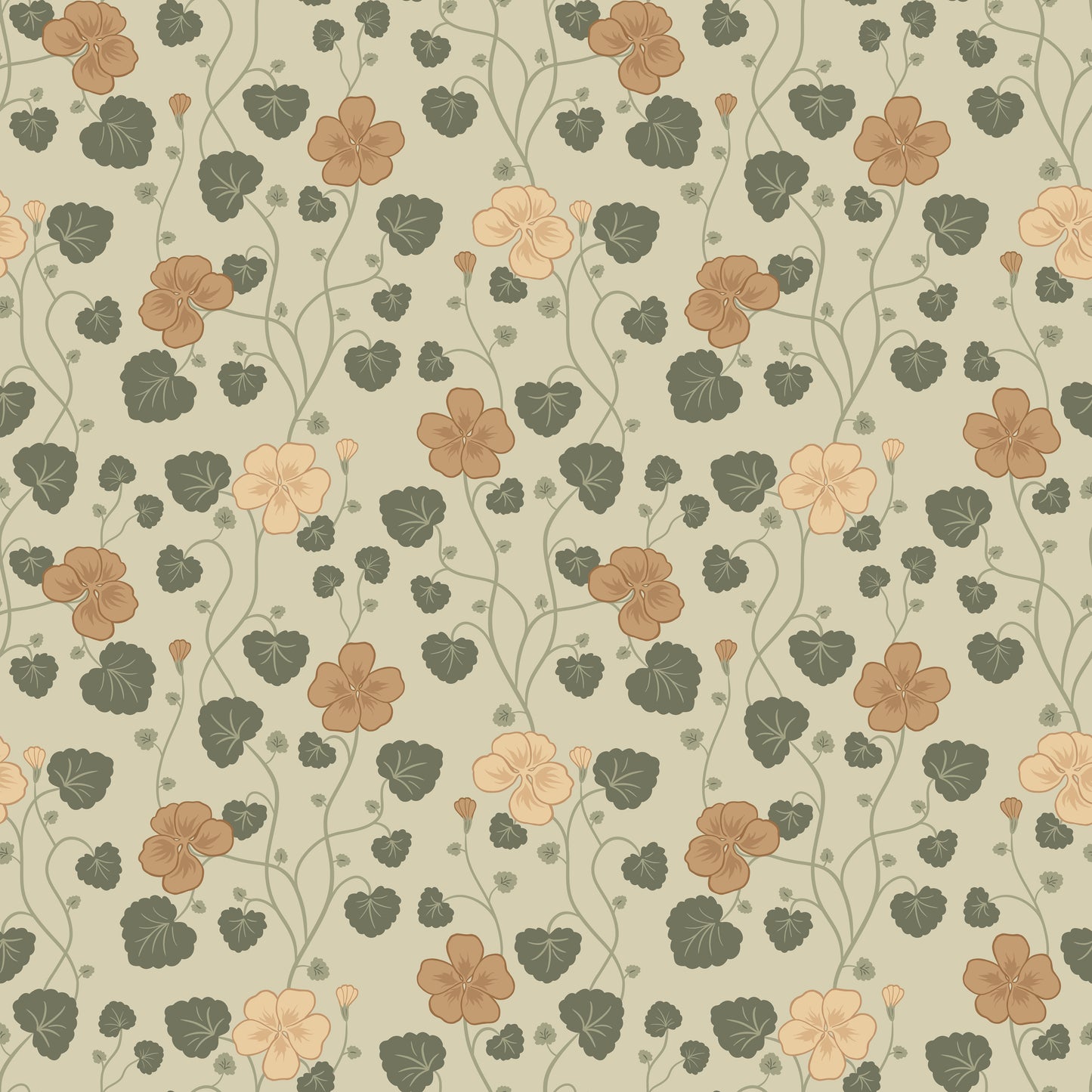 Summer Gray Behang - Hallie - Crème