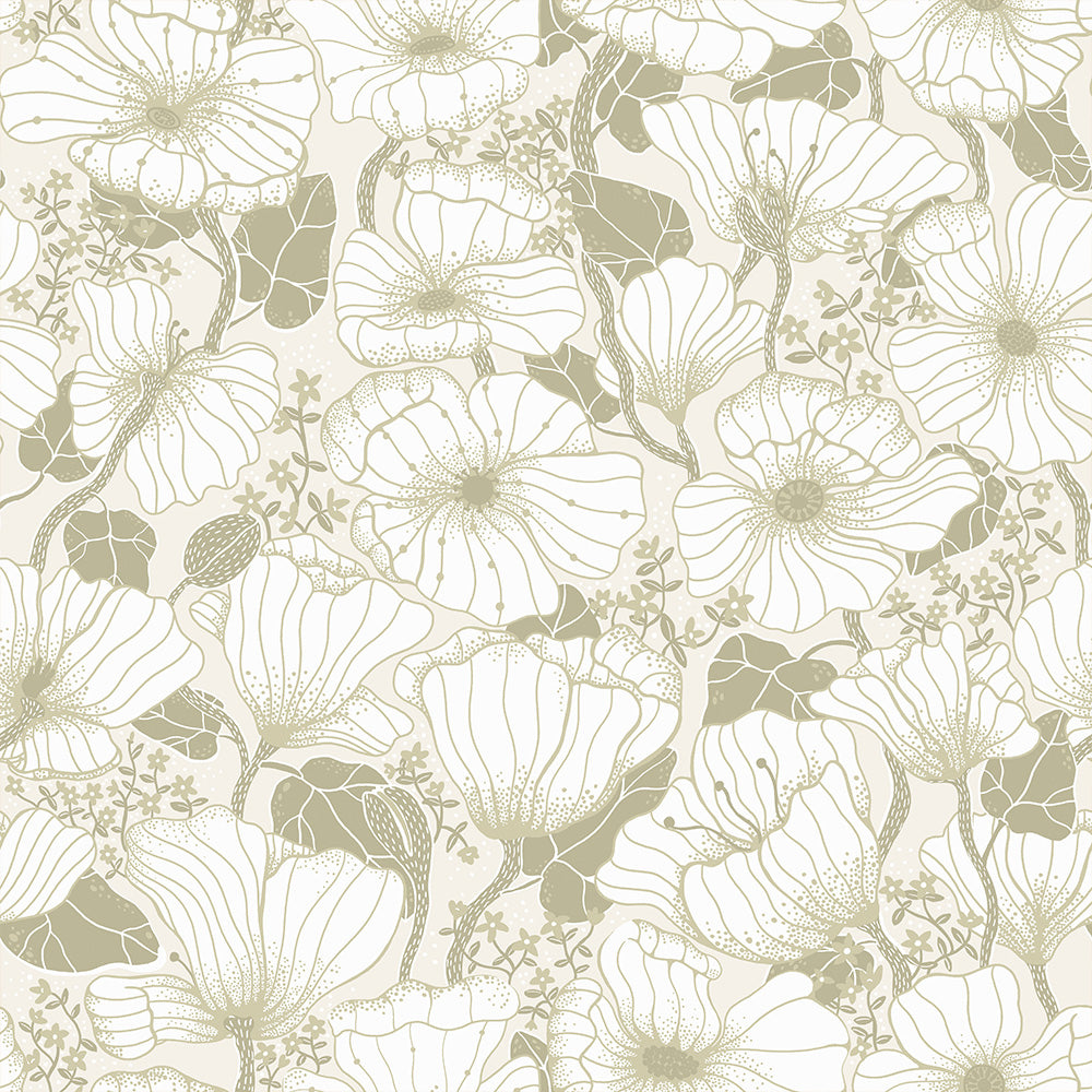 Midbec wallpaper - Matilda - green