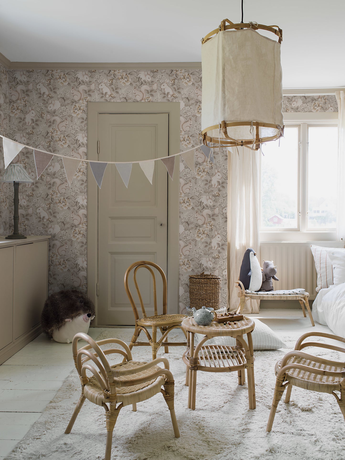 Borastapeter Wallpaper - Magic Forest - Beige