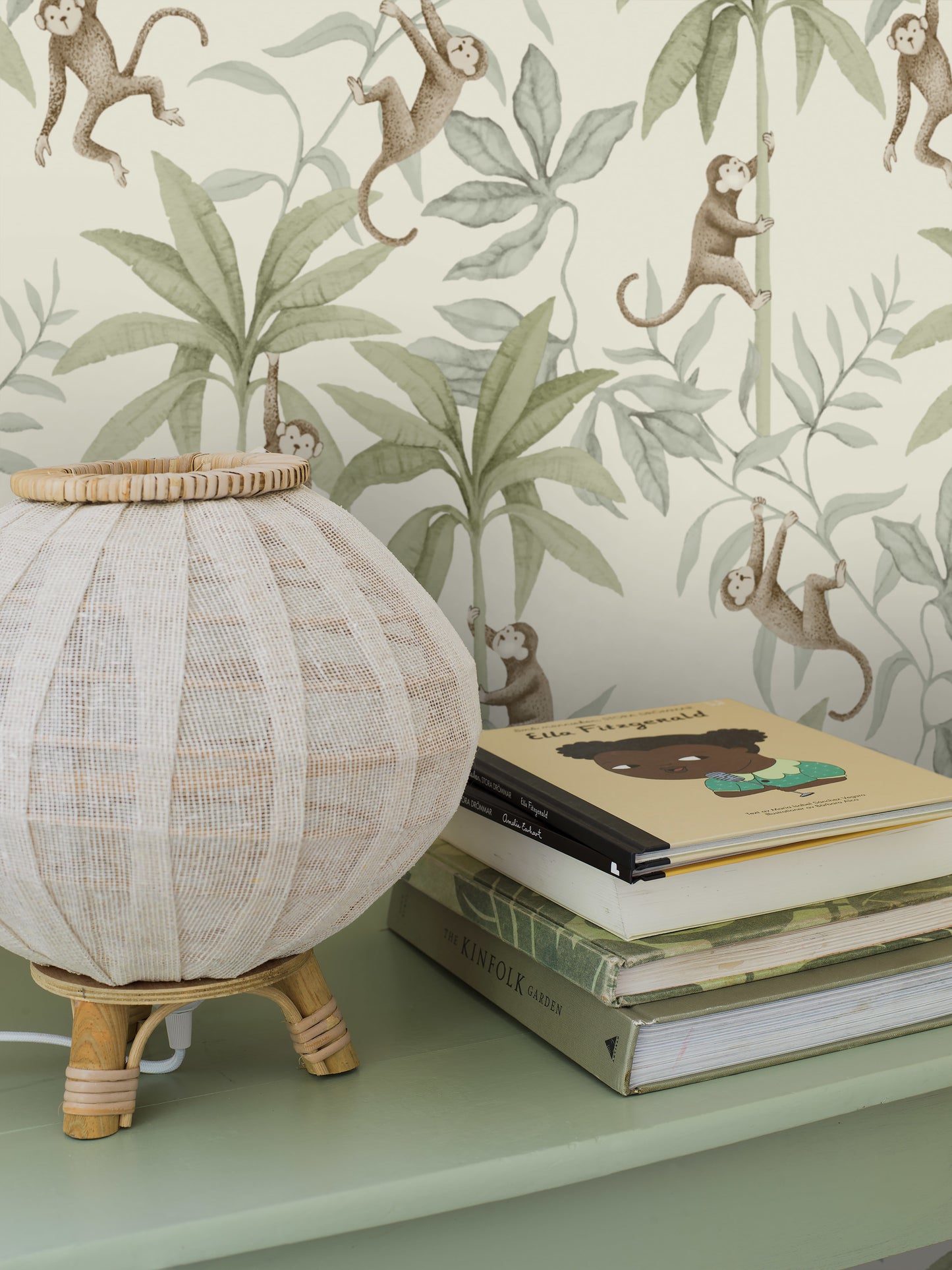 Borastapeter Wallpaper - Jungle Friends - Warm White