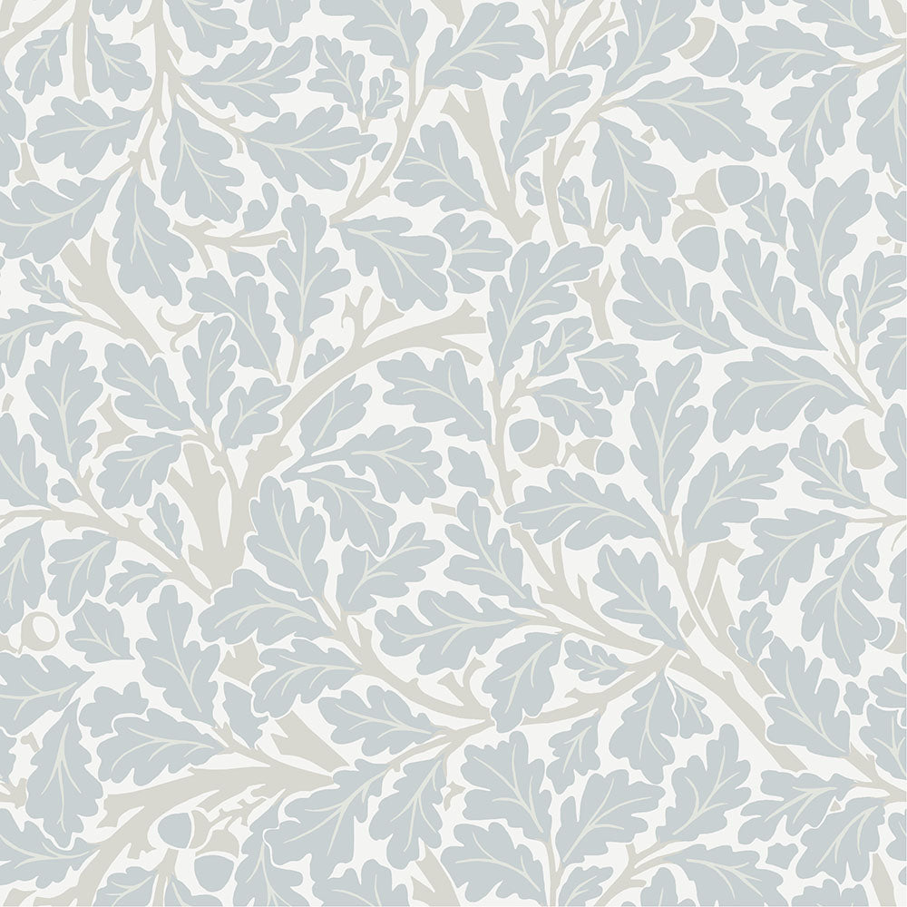 William Morris Wallpaper - Oak Tree - Blue