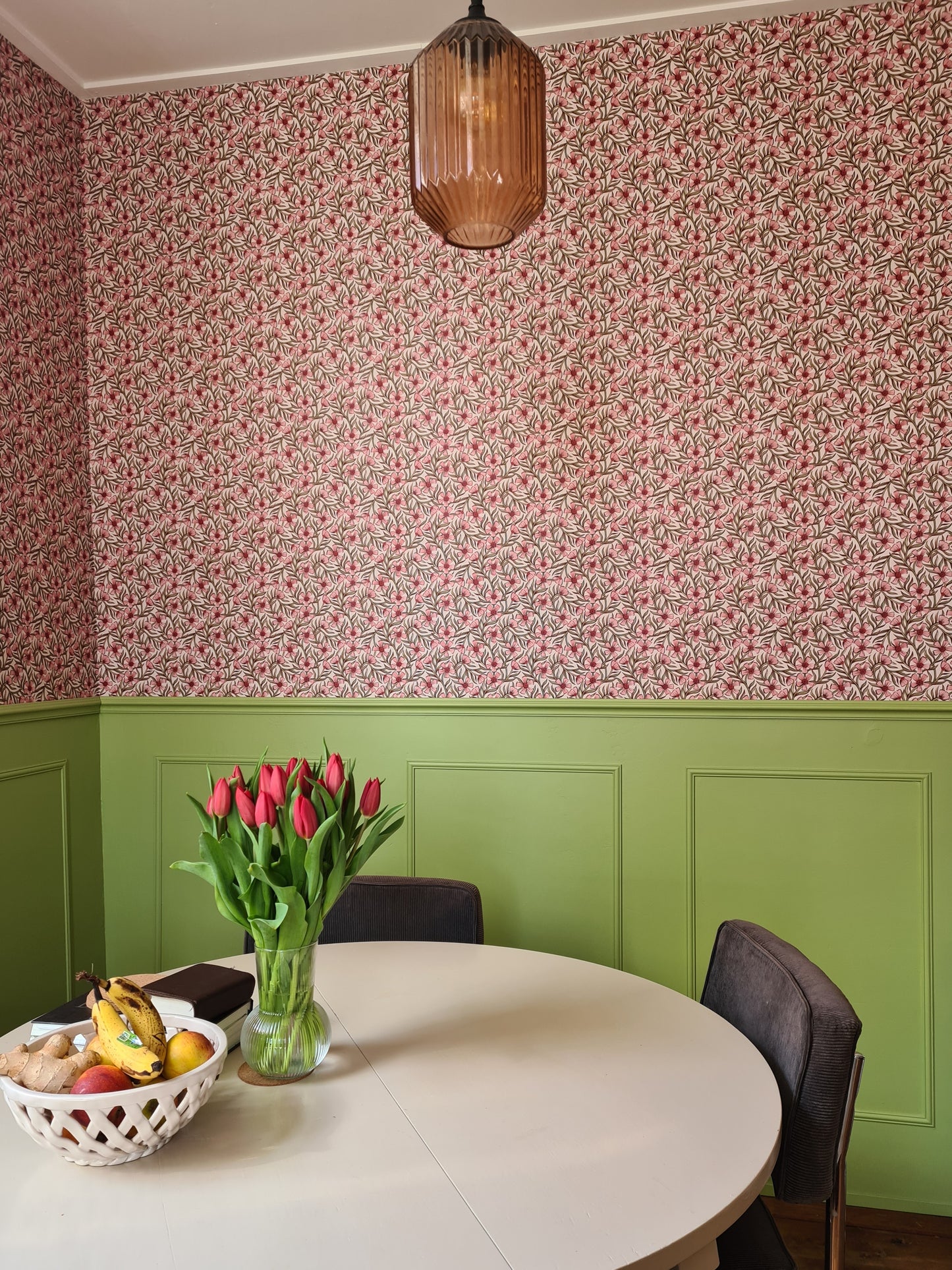 Summer Gray Wallpaper - Sweet India - Pink
