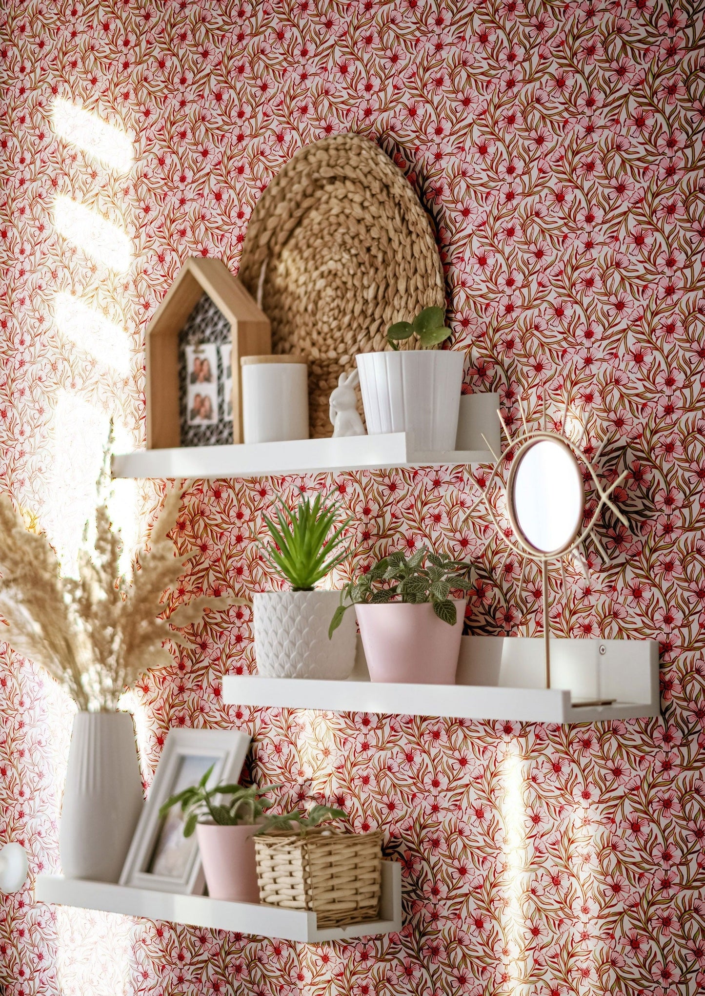 Summer Gray Behang - Sweet India - Roze (sale)
