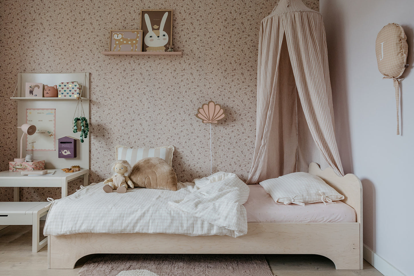 Summer Gray Wallpaper - Lief - Blush