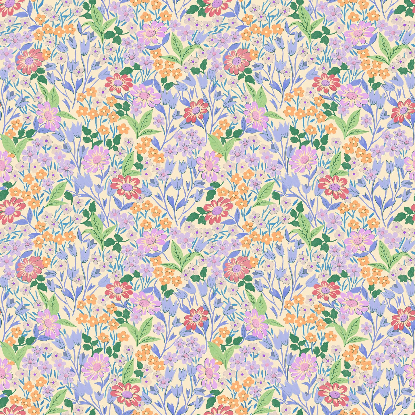Summer Gray Wallpaper - Lola, Petit - Lilac