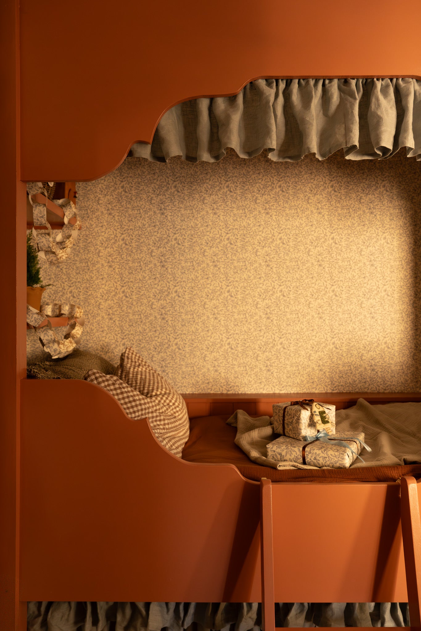 Summer Gray Tapete - Junia - Winter Blau