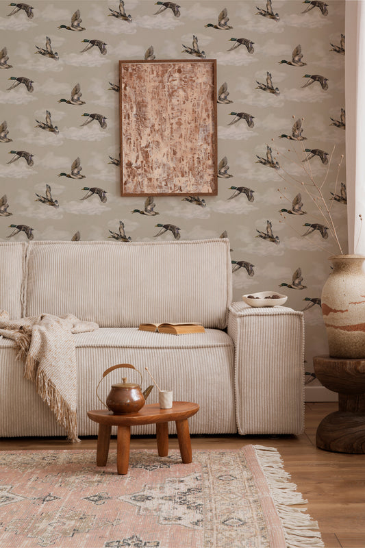 Summer Gray Wallpaper - Voyage, Petit - Soft Sand