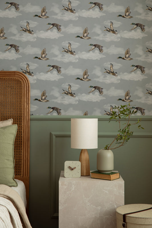 Summer Gray Wallpaper - Voyage, Petit - Nordic Grey