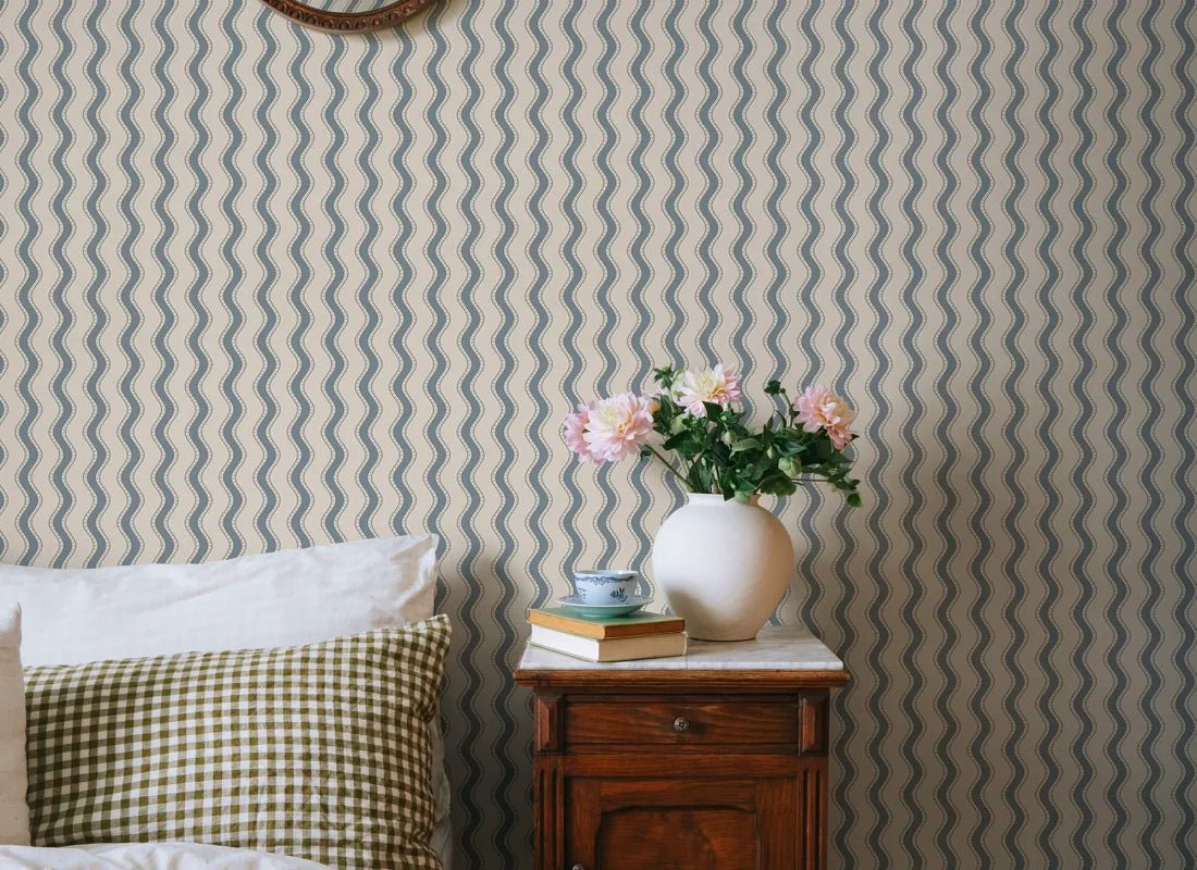 Sandberg Behang - Erik - Indigo Blauw