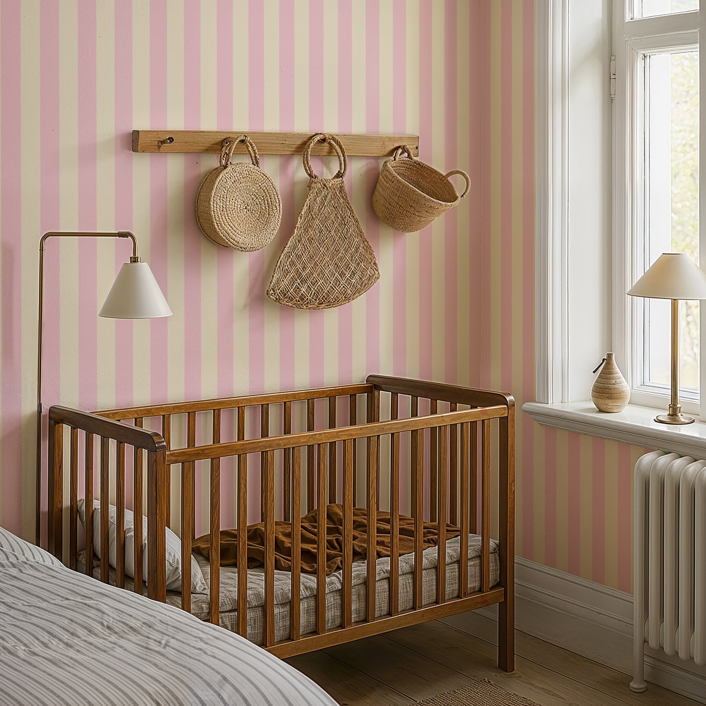 Wallpaper Stripes - Ventnor - Candy Pink