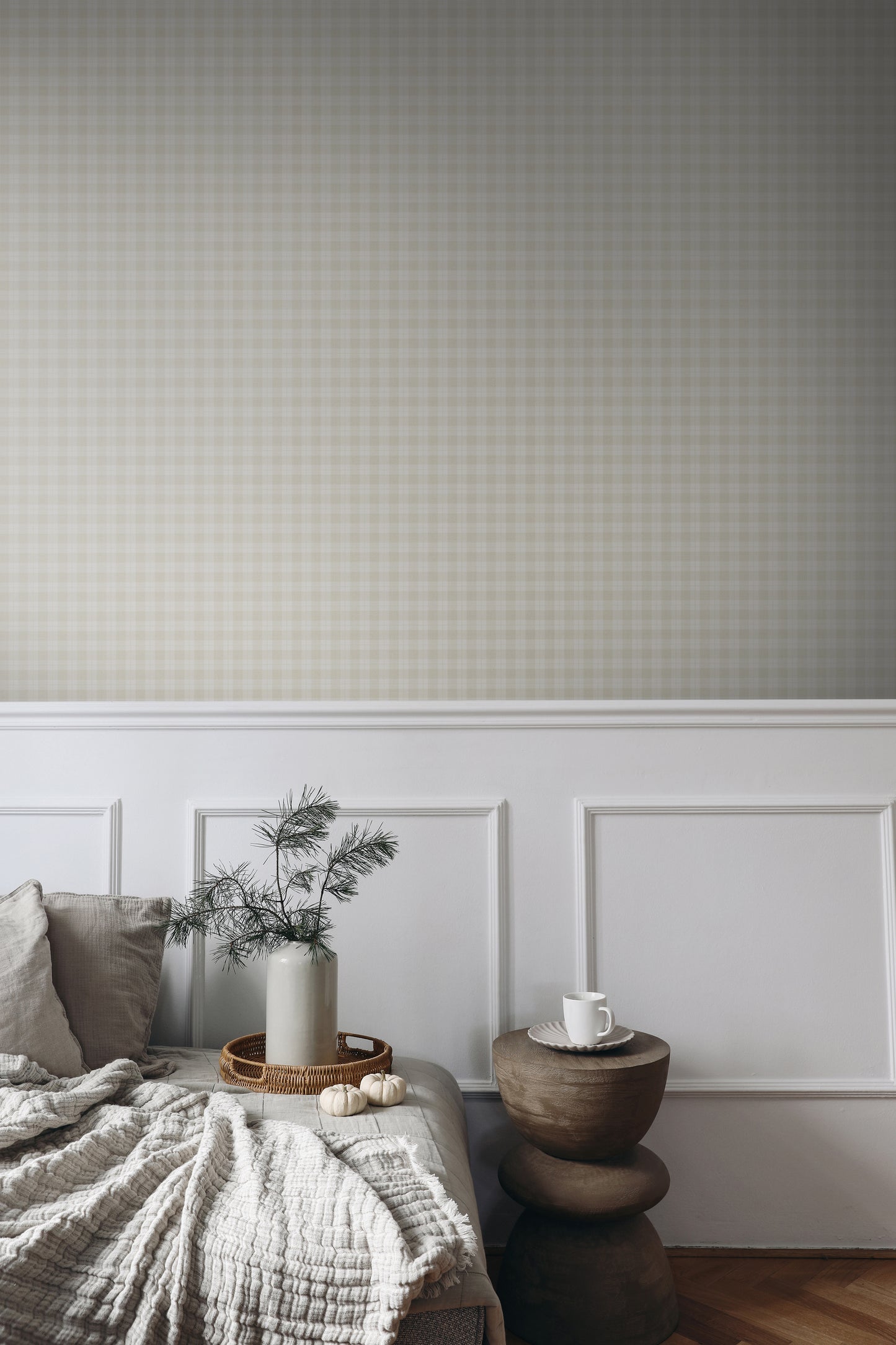 Wallpaper Checks - Kontroller - Beige