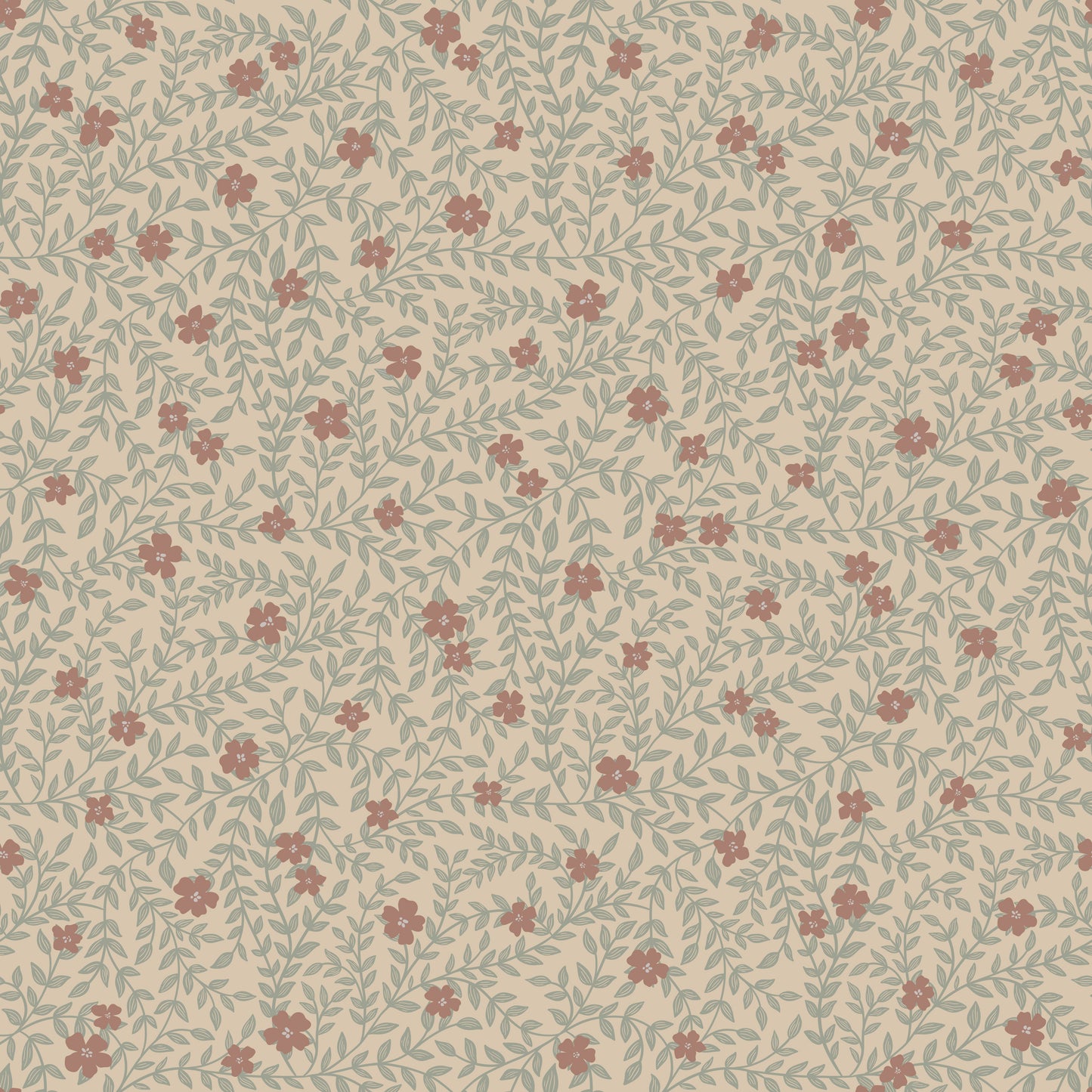 Summer Gray Behang - Lief - Burgundy