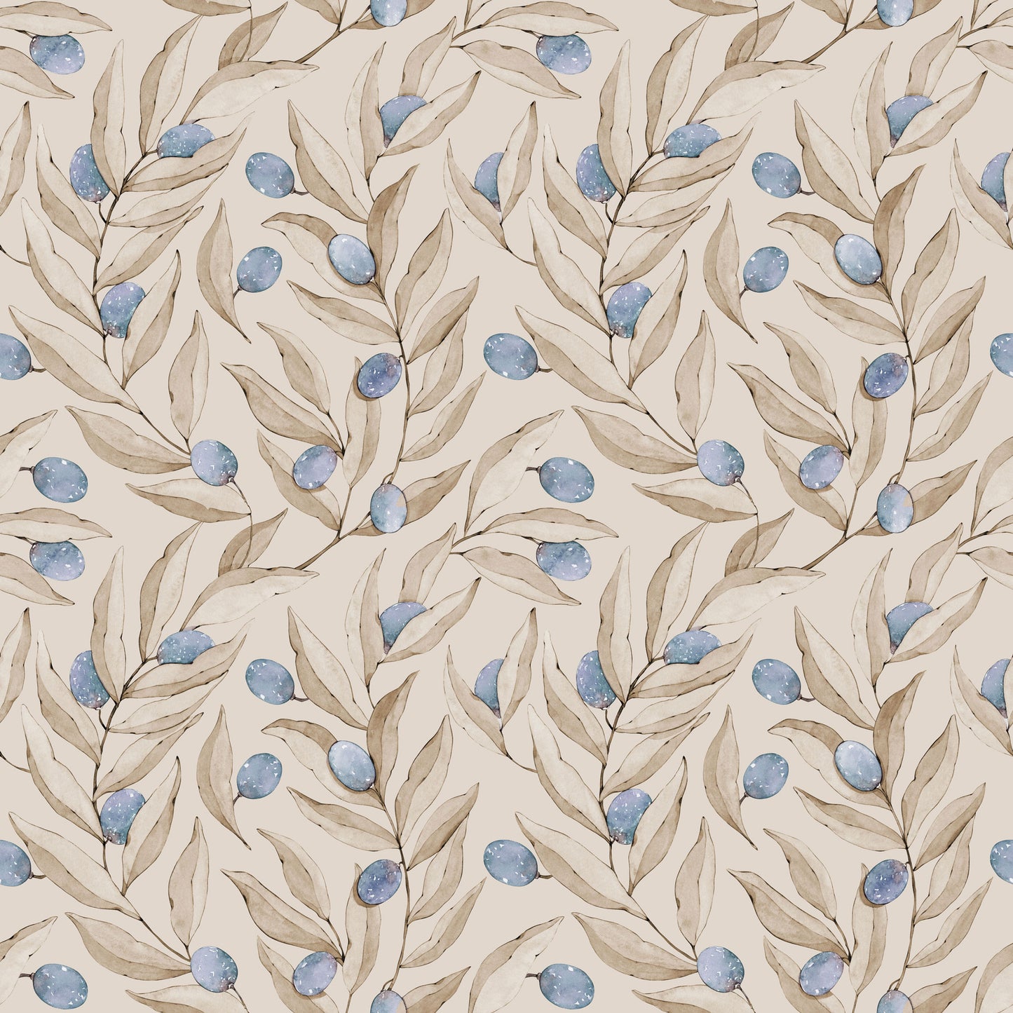 Summer Gray Wallpaper - Citrus - Blue