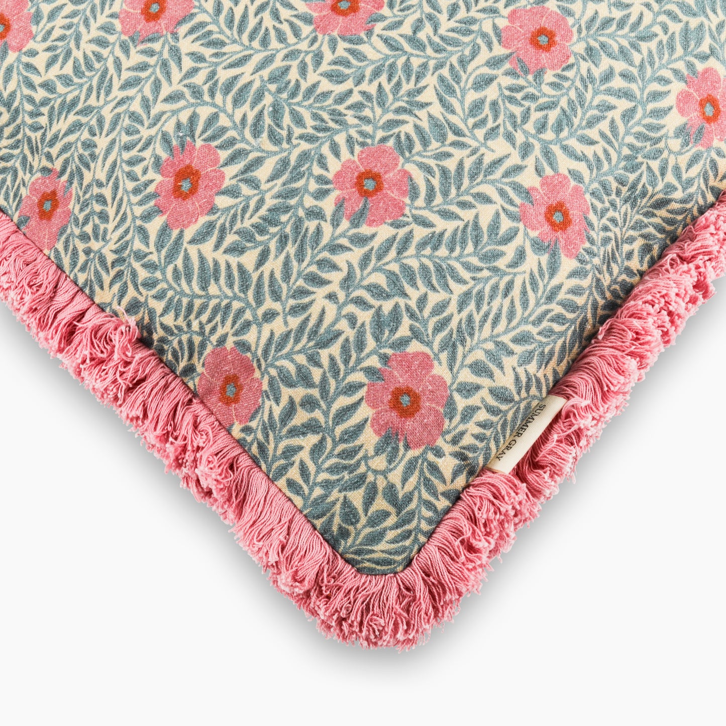 Linen Cushion Cover - Summer Gray - Kicki Pink