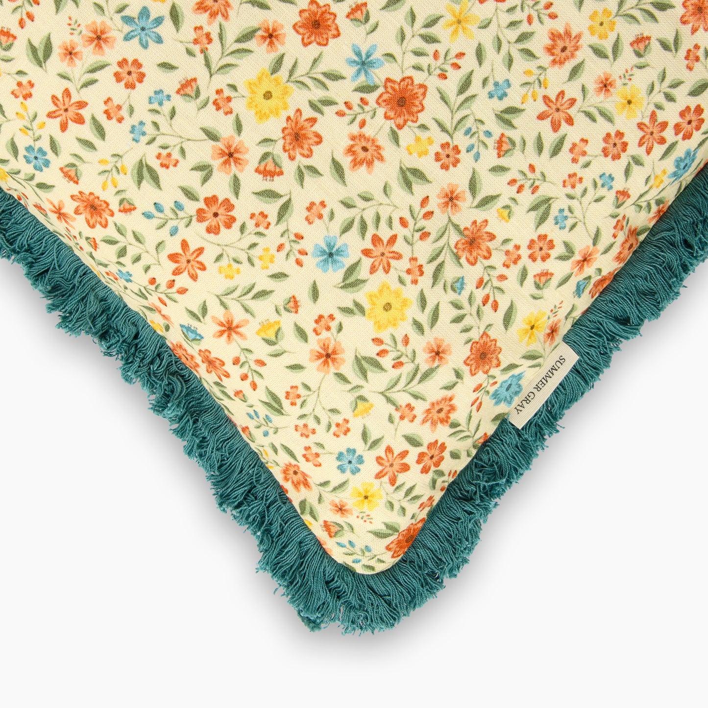 Linen Cushion Cover - Summer Gray - Freja Confetti