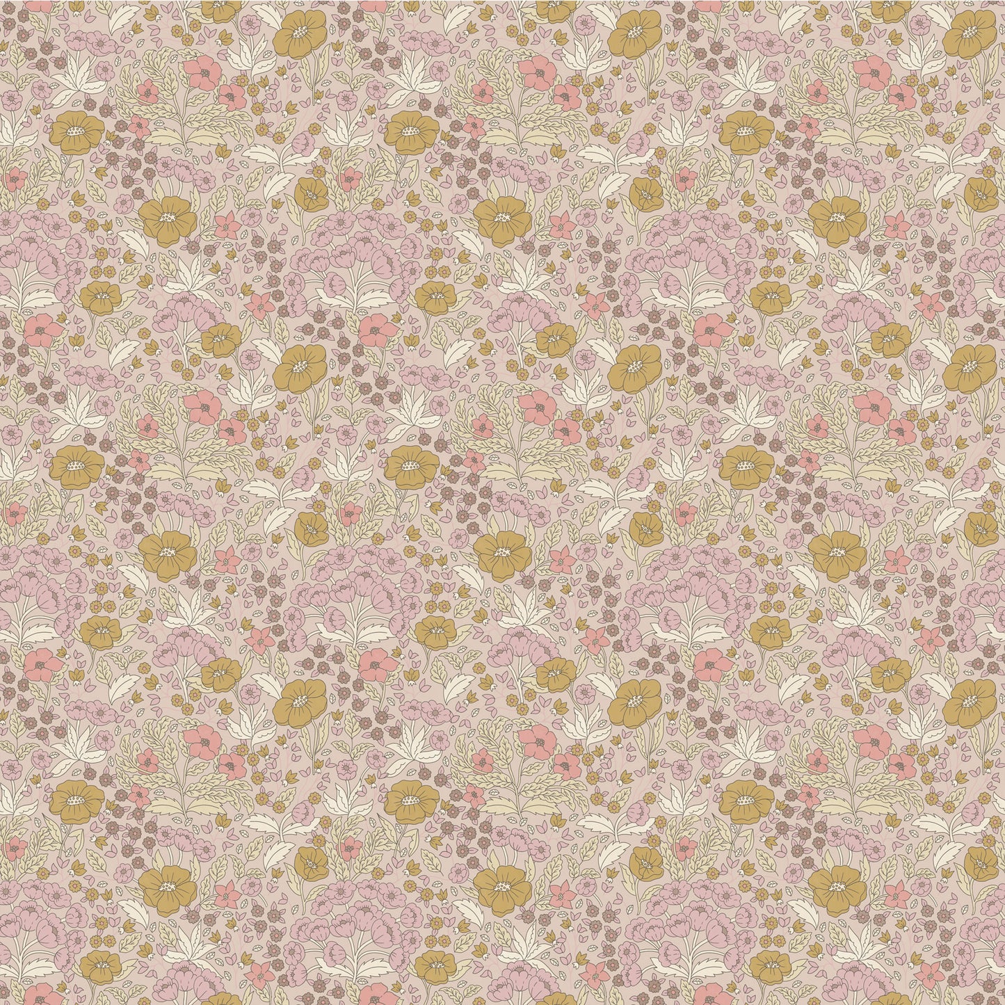Summer Gray Behang - Doris - Roze