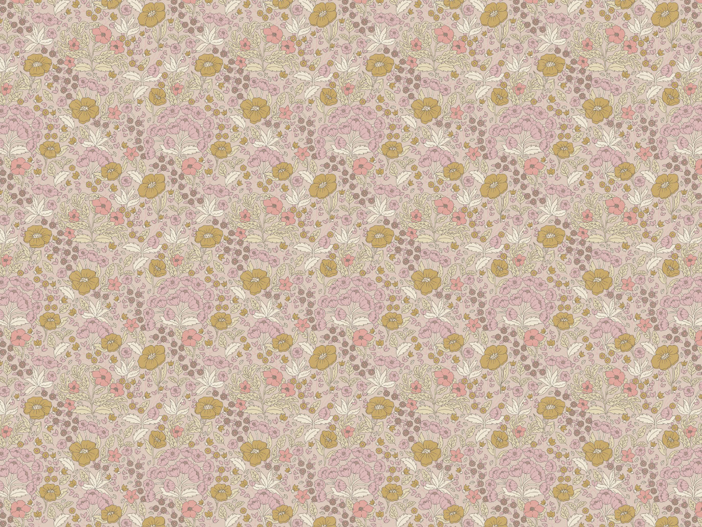 Summer Gray Behang - Doris - Roze