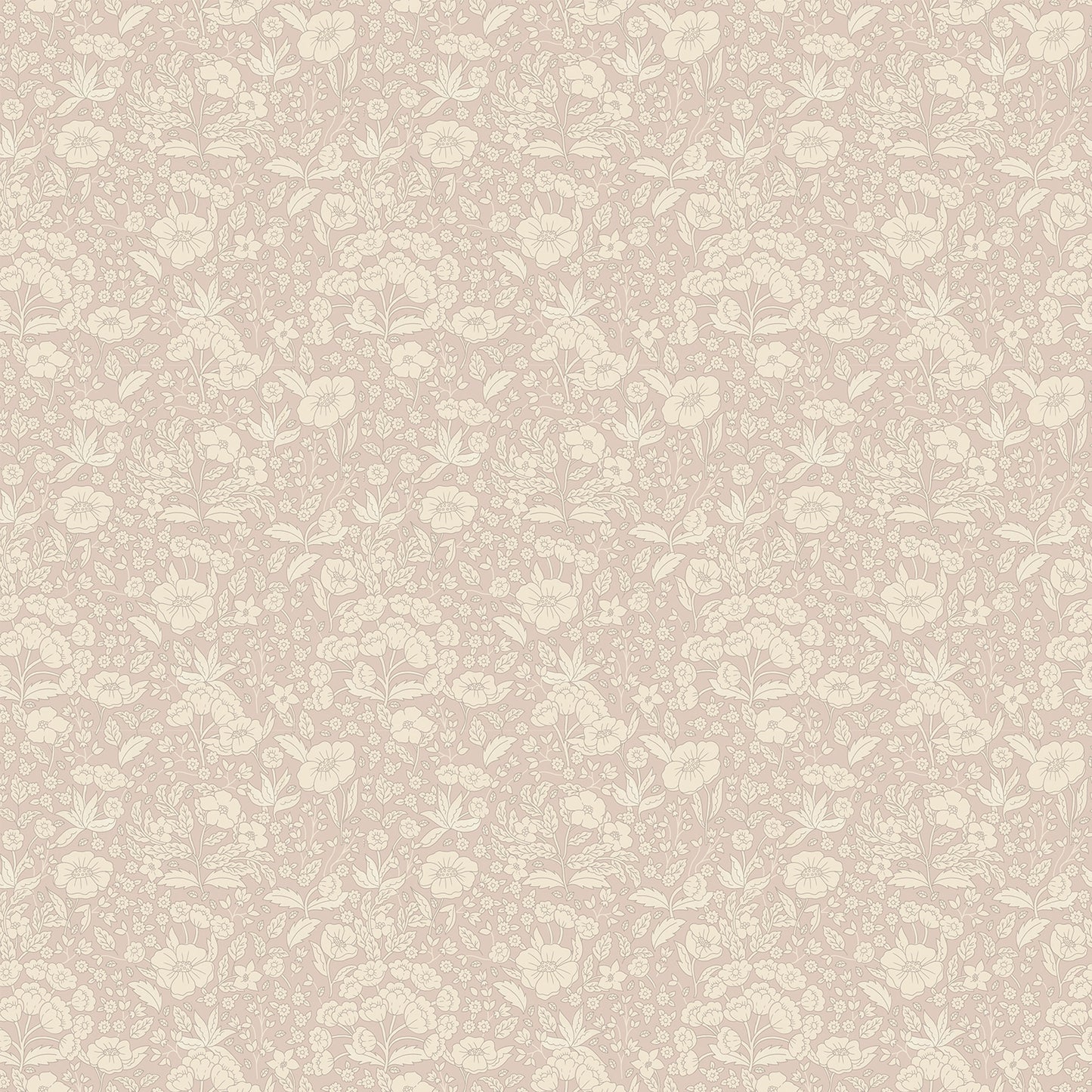 Summer Gray behang - Doris - Dusty Pink