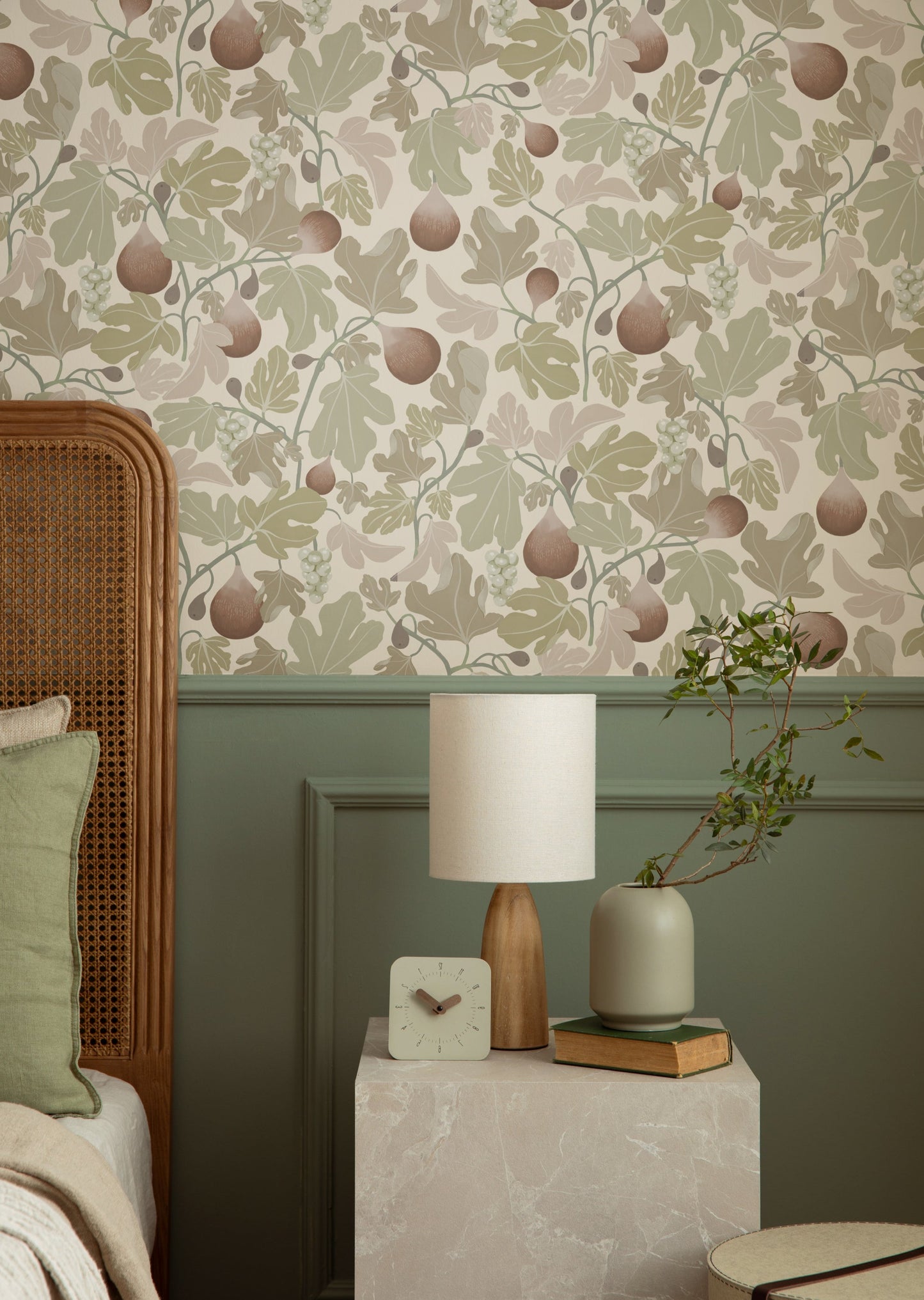 Summer Gray Wallpaper - Figs - Beige