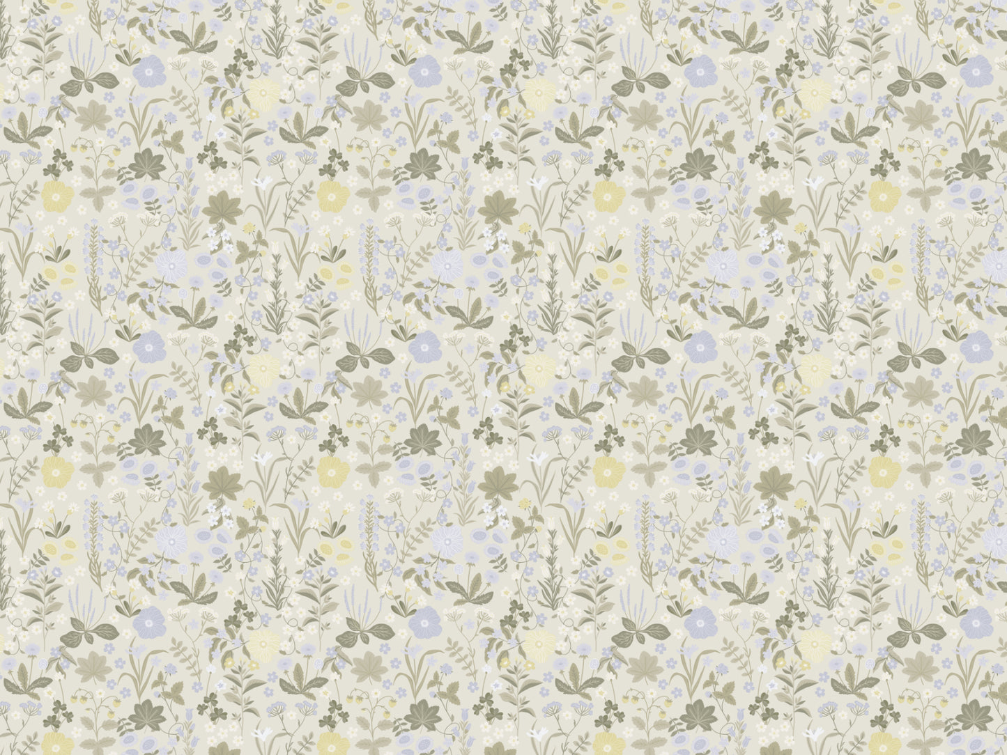 Summer Gray Tapete - Blomstre - Nebel