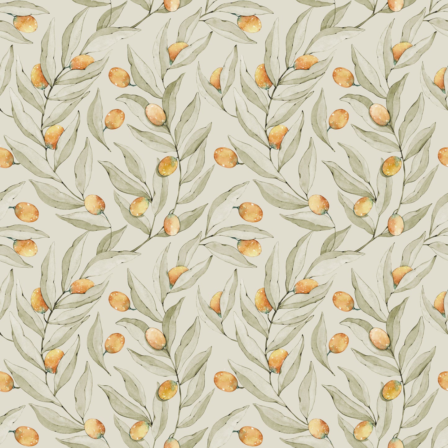 Summer Gray Wallpaper - Citrus - Yellow
