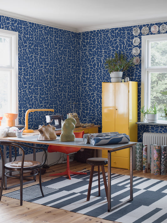 Borastapeter Wallpaper - My Secret Garden - Blue