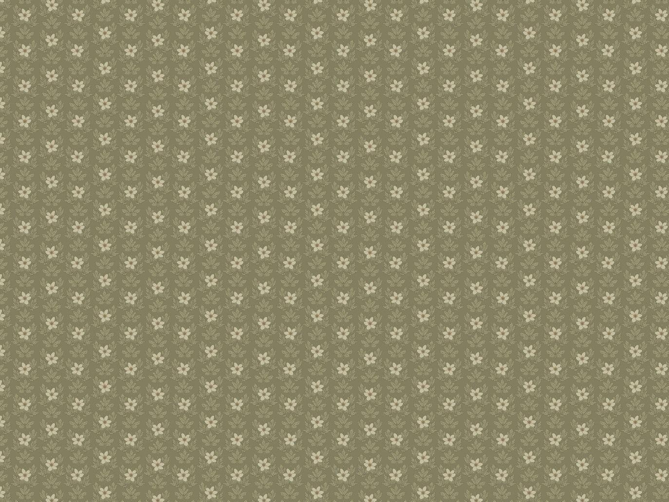 Peel & Stick Wallpaper - Wood Anemone - Green