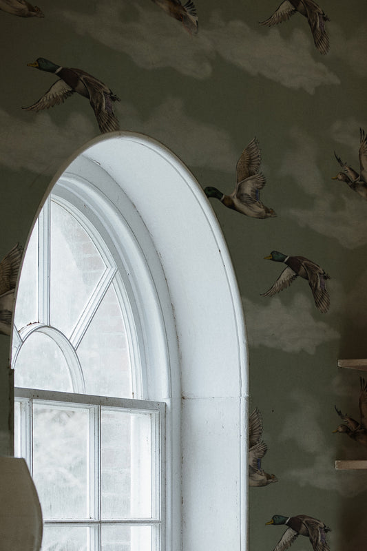 Summer Gray Tapete - Voyage - Lorbeergrün