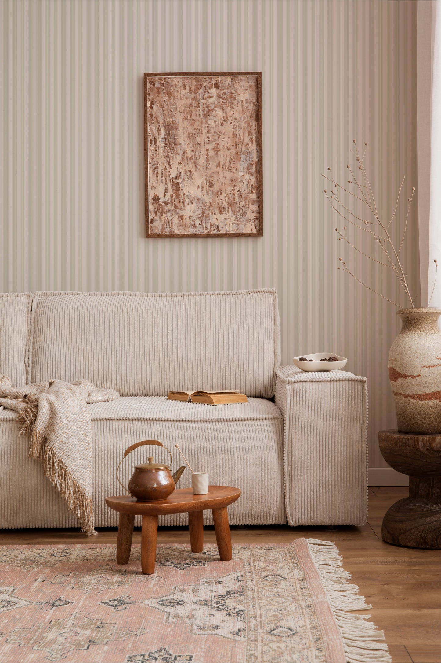 Behang Strepen - Newport - Groen