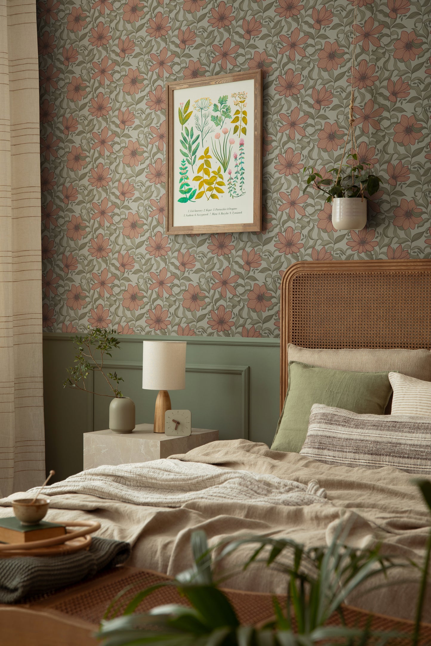 Peel & Stick Wallpaper - Fredrik - Ruby