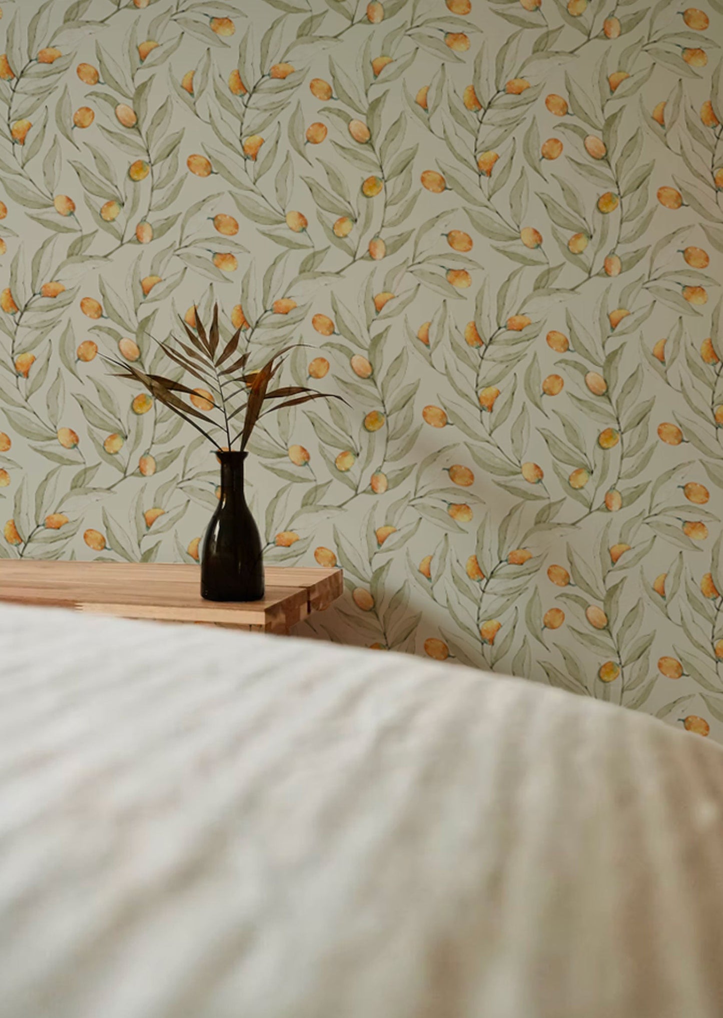 Summer Gray Wallpaper - Citrus - Yellow