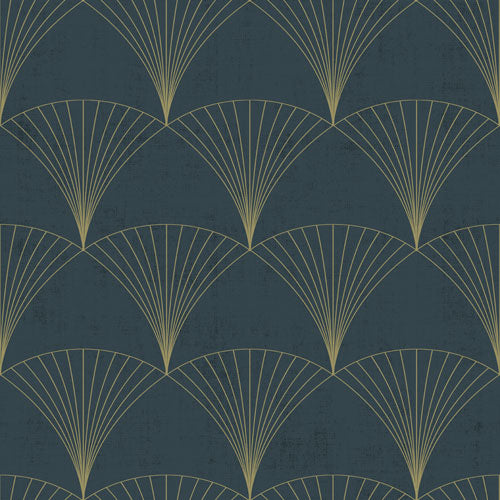 Midbec Wallpaper - Geometric Pattern - Blue