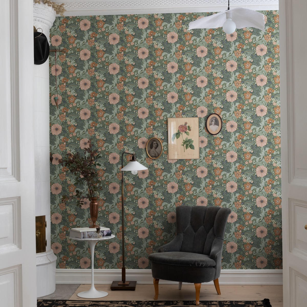 Bloemenbehang - Victor Garden - Groen