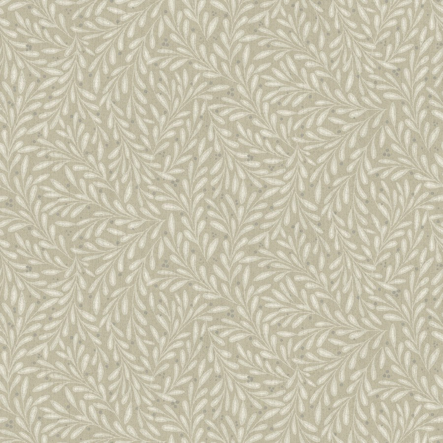 Bloemenbehang - Small Leaf - Beige