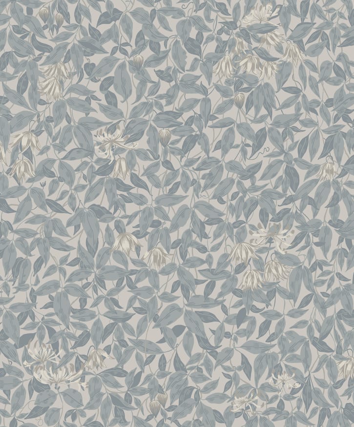 Sandberg Wallpaper - Linnea Misty Blue
