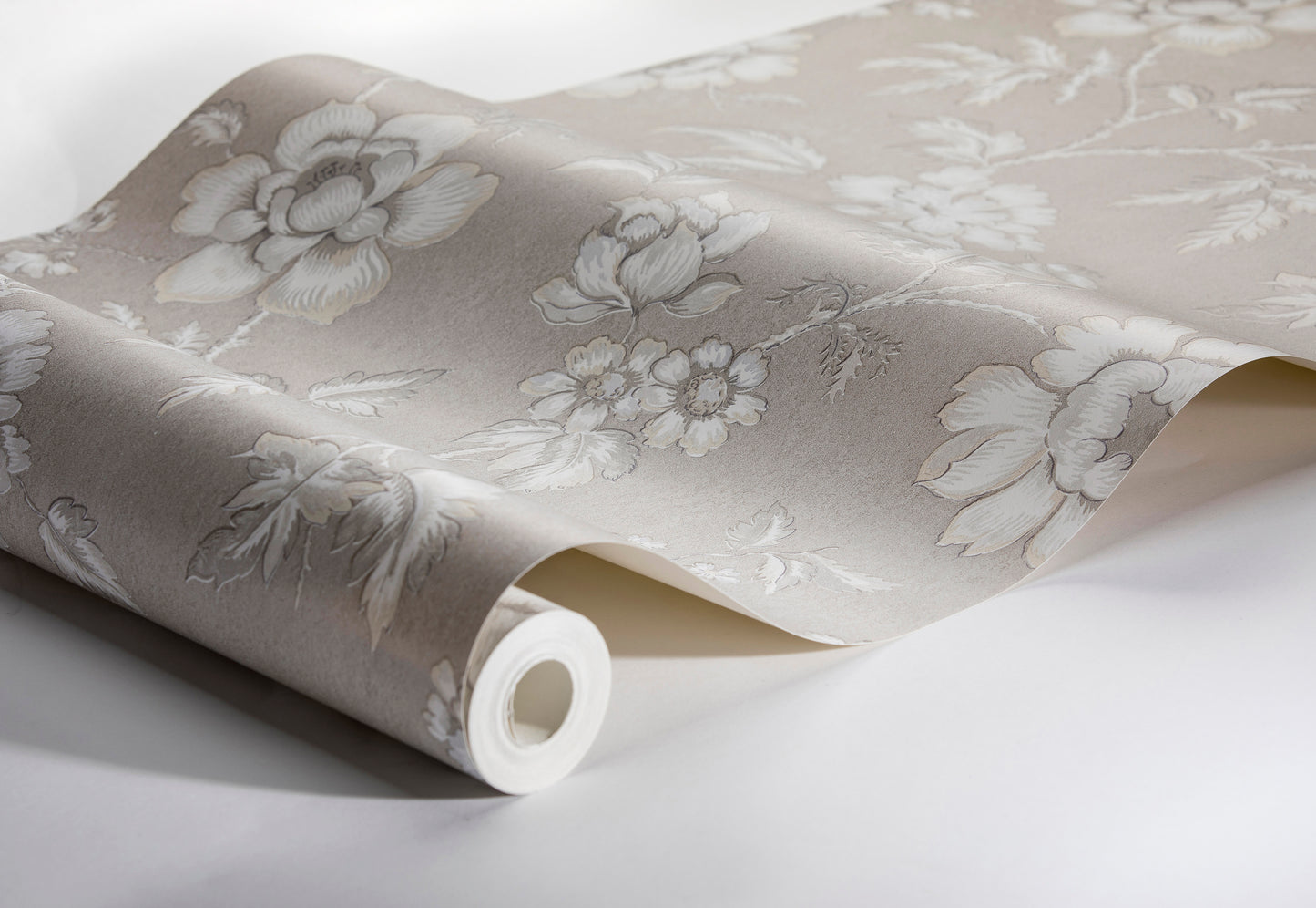 Borastapeter Wallpaper - Camille - White & Grey