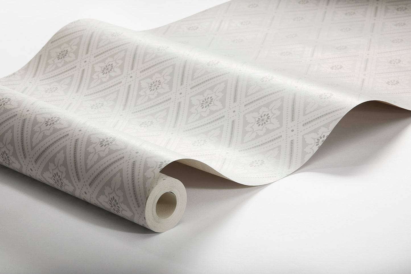 Borastapeter Wallpaper - Ester Trellis 7659 - Light Gray