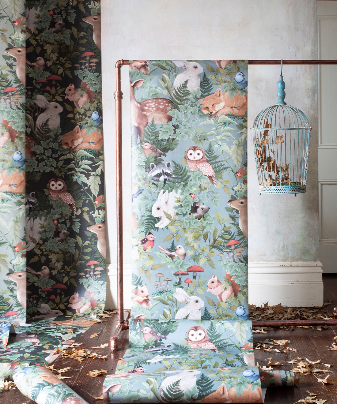 Nursery Wallpaper - In the Woods by Fleur Harris - Forest