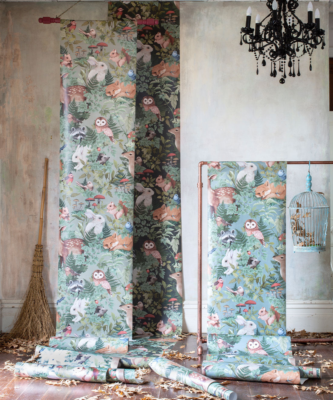 Nursery Wallpaper - In the Woods by Fleur Harris - Forest