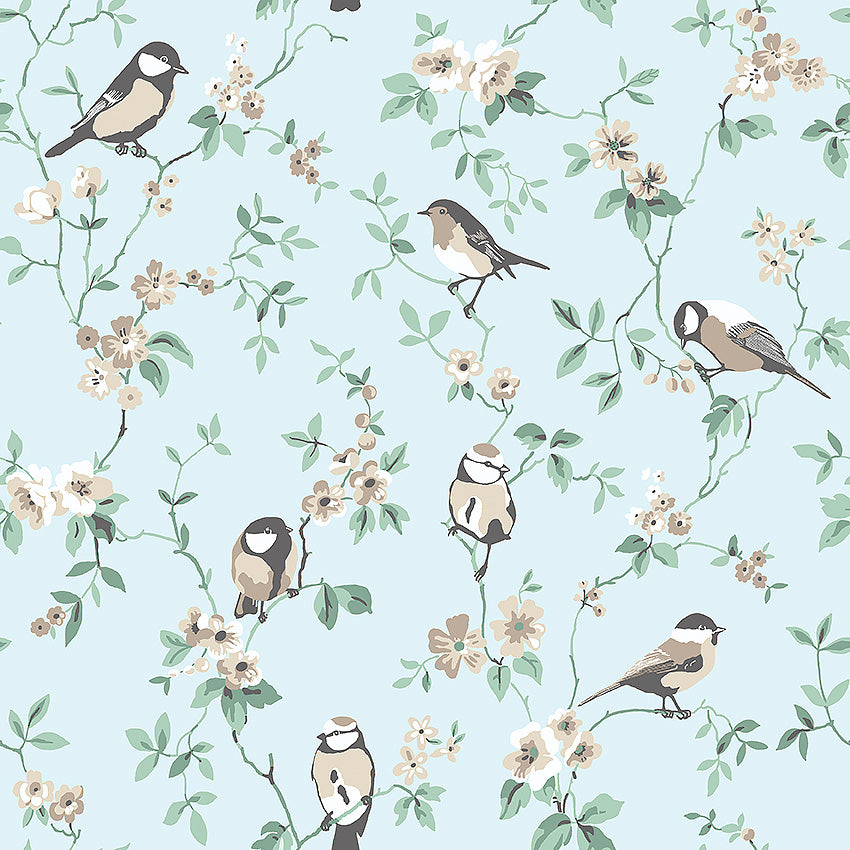 Borastapeter Birds - Blau