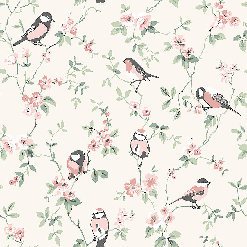 Borastapeter Birds - pink