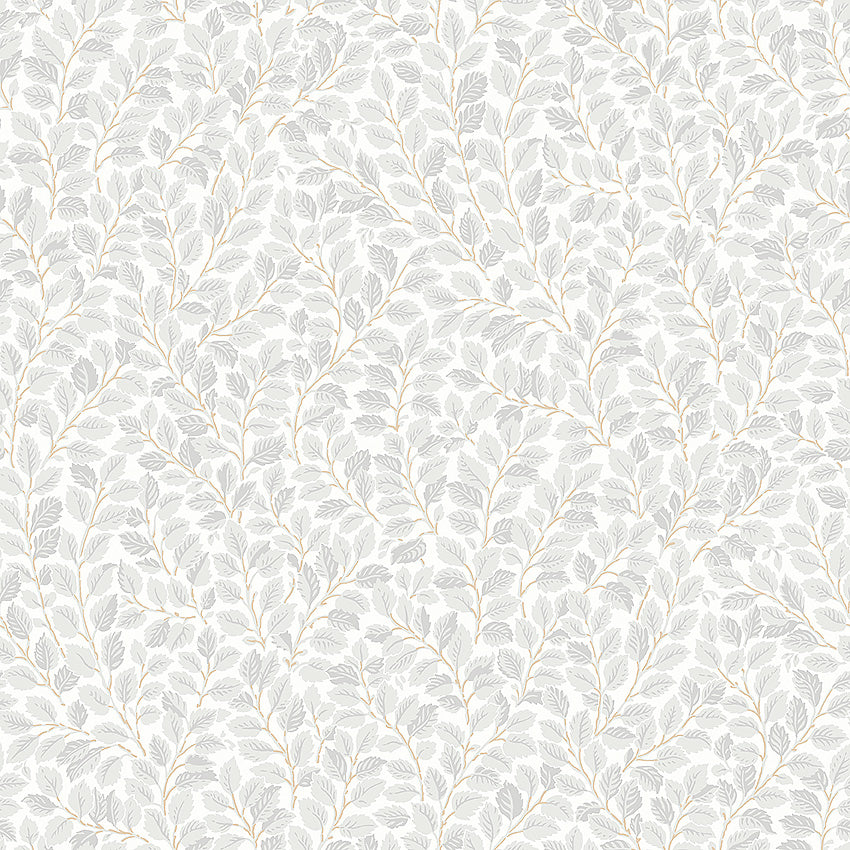 Bloemenbehang - Hazel - Lichtgrijs