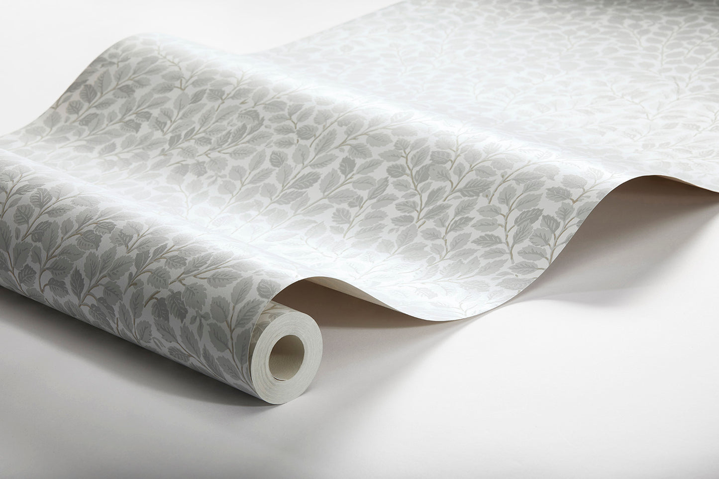 Bloemenbehang - Hazel - Lichtgrijs
