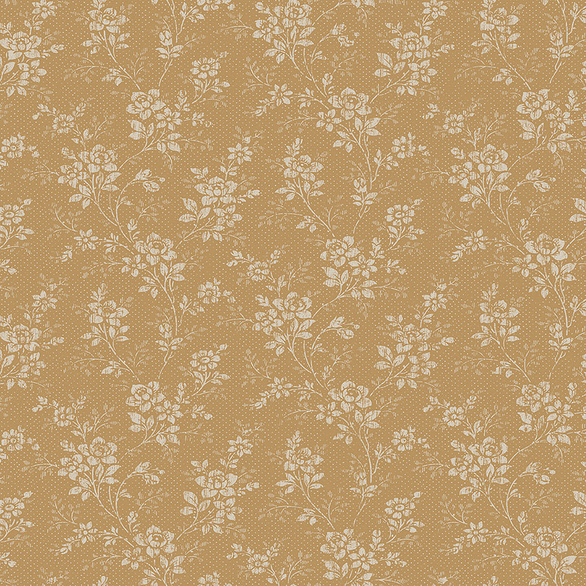Bloemenbehang - Hip Rose - Geel