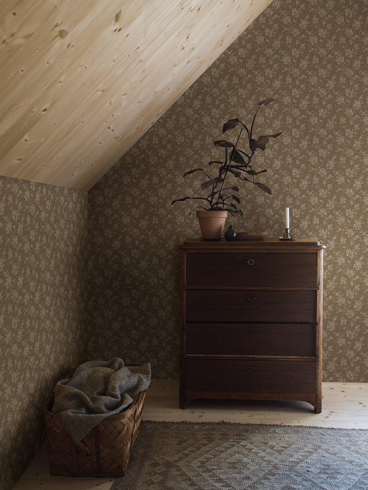 Borastapeter Behang - Hip Rose - Warm Brown