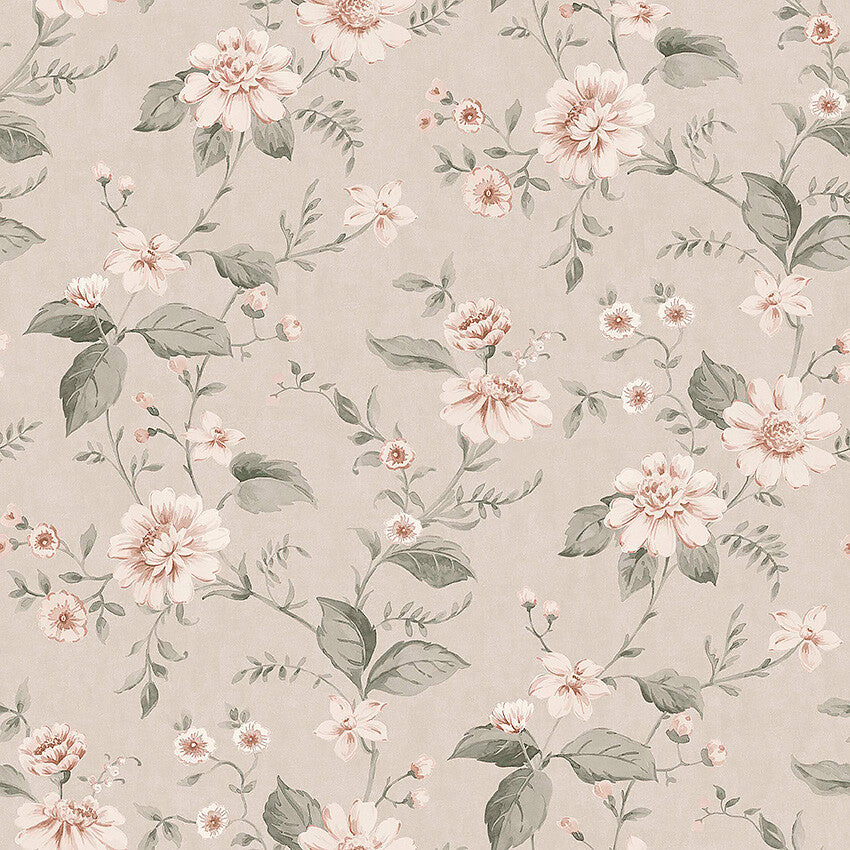 Borastapeter Wallpaper - Laura's Cottage - Dusty Pink