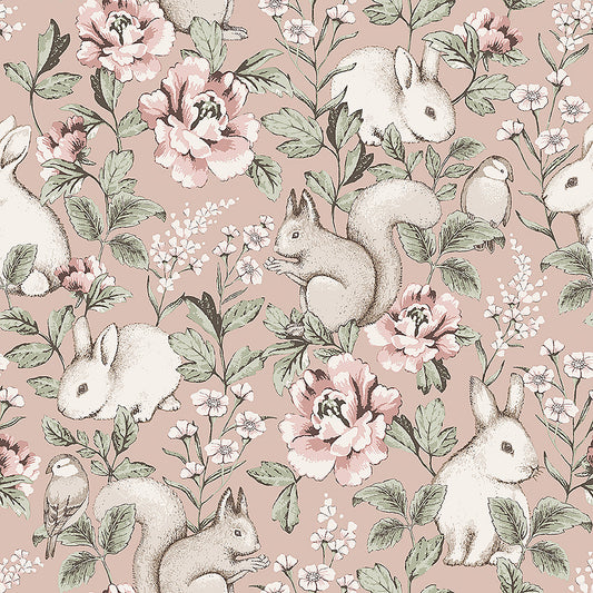 Borastapeter Wallpaper - Magic Forest - Pink